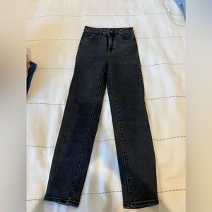 Mom slit fit jeans